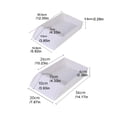 thumbnail image 3 of Tortoise Water Dish, Reptile Water Food Bowls with Anti-Slip Ramp, Tortoise Bath Dish, Reptile Feeding Box Dish, Plastic Tortoise Water Bowl Tortoise Habitat Accessories for Basking Feeding Bathing, 3 of 9