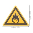 thumbnail image 2 of USHOBE Safety Signs Flammable Sign Yellow PET No Smoking Indication 3Pcs, 2 of 8