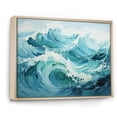thumbnail image 2 of Designart "Antartica Frozen Ocean flow II" Winter Landscape Floater Framed Wall Art Print, 2 of 7
