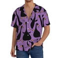 thumbnail image 3 of Sigee Funny Goose Print Men's Shirts Casual Button Down Short Sleeve Summer Beach Shirt Hawaiian Vacation Shirts Tee Shirt-Small, 3 of 7
