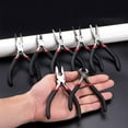 thumbnail image 2 of Carbon Steel Black Mini Needle Round Nose Cutting Wire Beading Jewelry Pliers Tool Equipment Kit for Jewelry Making (wire cutters), 2 of 7