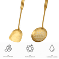thumbnail image 3 of Stainless Steel Cooking Utensils Set,2 PC Gold Kitchen Utensils Set, 3 of 5