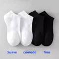 thumbnail image 3 of Calcetines Invisibles Blanco + Negro 20 Pares Algodón, 3 of 8