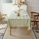 thumbnail image 5 of Mantel de jacquard calado con ribete de borlas | Cubierta decorativa para mesa de comedor, ideal para restaurantes y decoración del hogar, 5 of 6