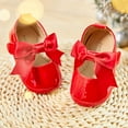 thumbnail image 3 of Soft Sole Leather Baby Shoes - Infant Baby Walking Shoes Moccasinss Rubber Sole Crib Shoes, 3 of 6