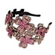 thumbnail image 2 of Diademas para mujer, diadema cuadrada con flores de cristal, accesorio para el cabello con cristales brillantes, pinza para el cabello., 2 of 4