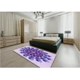 thumbnail image 4 of Ahgly Company Indoor Rectangle Patterned Mauve Purple Area Rugs, 7' x 10', 4 of 6