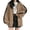 Khaki, variant on Women Oversized Zip Up Hoodie Fashion Sweatshirts Comfy Gothic Streetwear Baggy Cute Plus Size Black,S