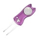 thumbnail image 1 of Herramienta de reparación de golf, botón y marcador, marca de tono, ligera, portátil, herramienta Púrpura, 1 of 8
