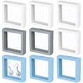 thumbnail image 1 of Shisuyan 9pcs Box Jewelry Display Frame Case Transparent Frame Display Stand, 1 of 9