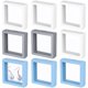 thumbnail image 1 of Caja de exhibición flotante, marco para presentación de joyería, estuche de exposición flotante, soporte de exhibición de marco transparente, 9 Uds., 1 of 6