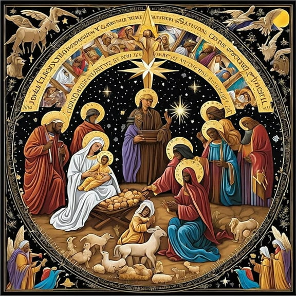 Jigsaw Puzzles for Adults 300 Pieces Black Nativity Wooden Puzzle Environmentally Friendly No Odor Challenging Educational Fun Family Activities Games Toys Gifts for Home Decor