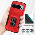 thumbnail image 4 of Funda para GANGXUN Google Pixel 9 - Soporte metálico, Función magnética, Rojo, 4 of 5