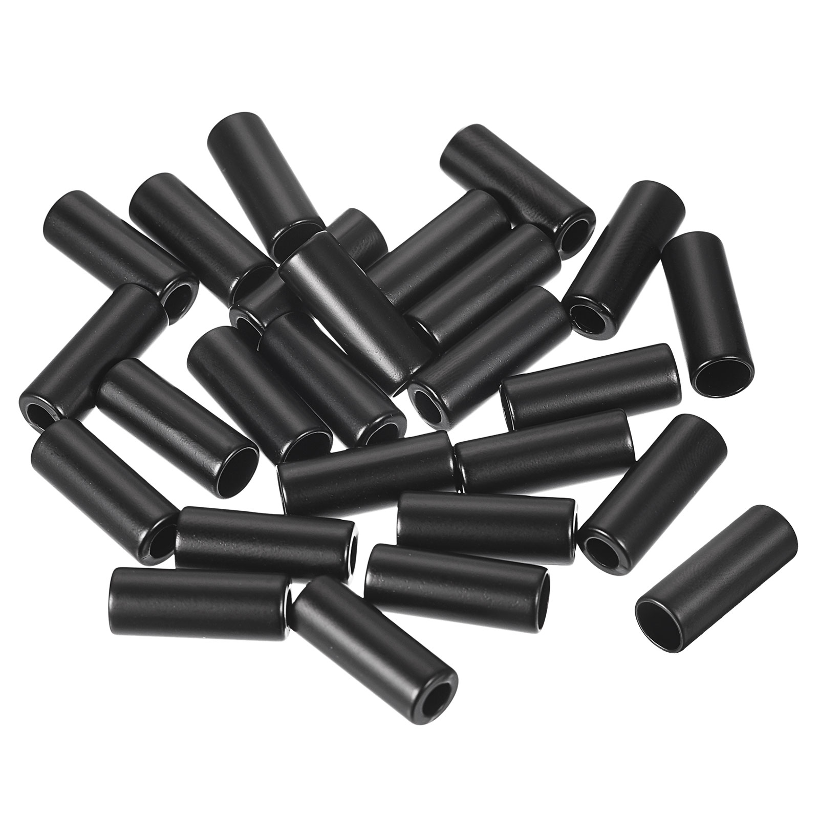 Uxcell 55pcs Metal Cord End Lock Drawstring Rope Stopper Column Rope Fastener End Stopper for