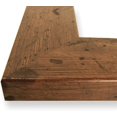 thumbnail image 3 of shiyou-FM74DKW 12 by 16-Inch Rustic Photo Frame, Smooth Grain Finish, 2-Inch Wide, Dark Brown, 3 of 4