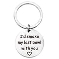 thumbnail image 1 of Couple Porte-Clés en Acier Inoxydable: Simple Pendentif Porte-Clés Anniversaire Porte-Clés, 1 of 10