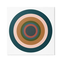 Stupell Industries Contemporary Muted Circles Abstract Painting Gallery Wrapped Canvas Art Print Wall Art, 24 x 24