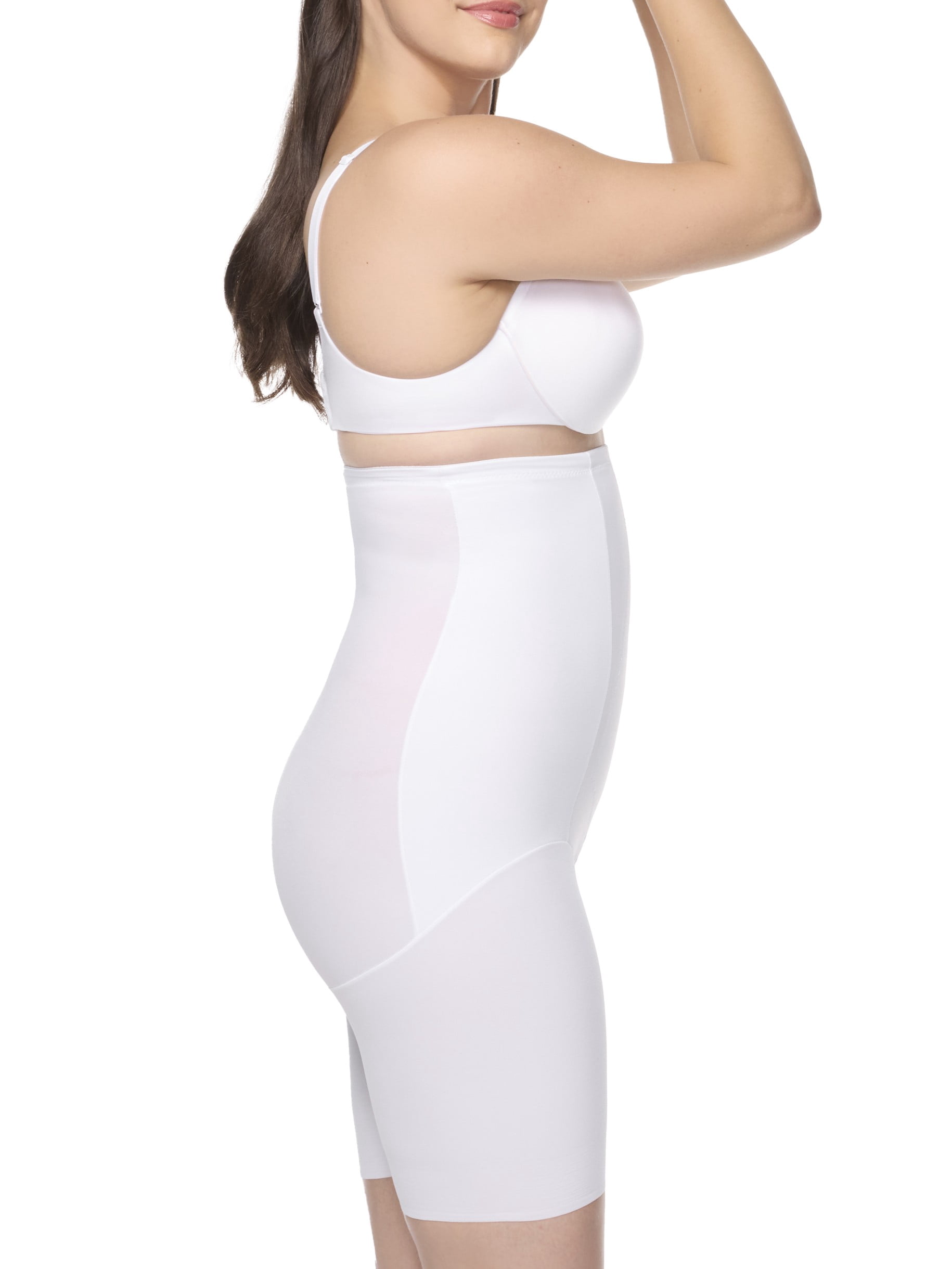 Cupid Women's Extra Firm Control Triple-Ply High Waist Thigh Slimmer Shapewear