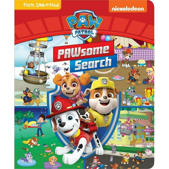 Nickelodeon Paw Patrol: Pawsome Search First Look and Find, (Board Book)
