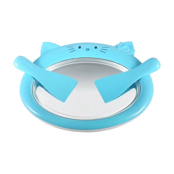 Home Ice Cream Maker with Aluminum Freezing Plate, DIY Yogurt and Sorbet Preparation Tray, Food Safe Mini Frozen Dessert Maker for Family Fun and Healthy Treats