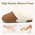 thumbnail image 5 of Crestar Women's Fuzzy Memory Foam Slippers, Faux Fur Lined Warm Comfy House Shoes Indoor Outdoor, Chestnut, 5 of 6