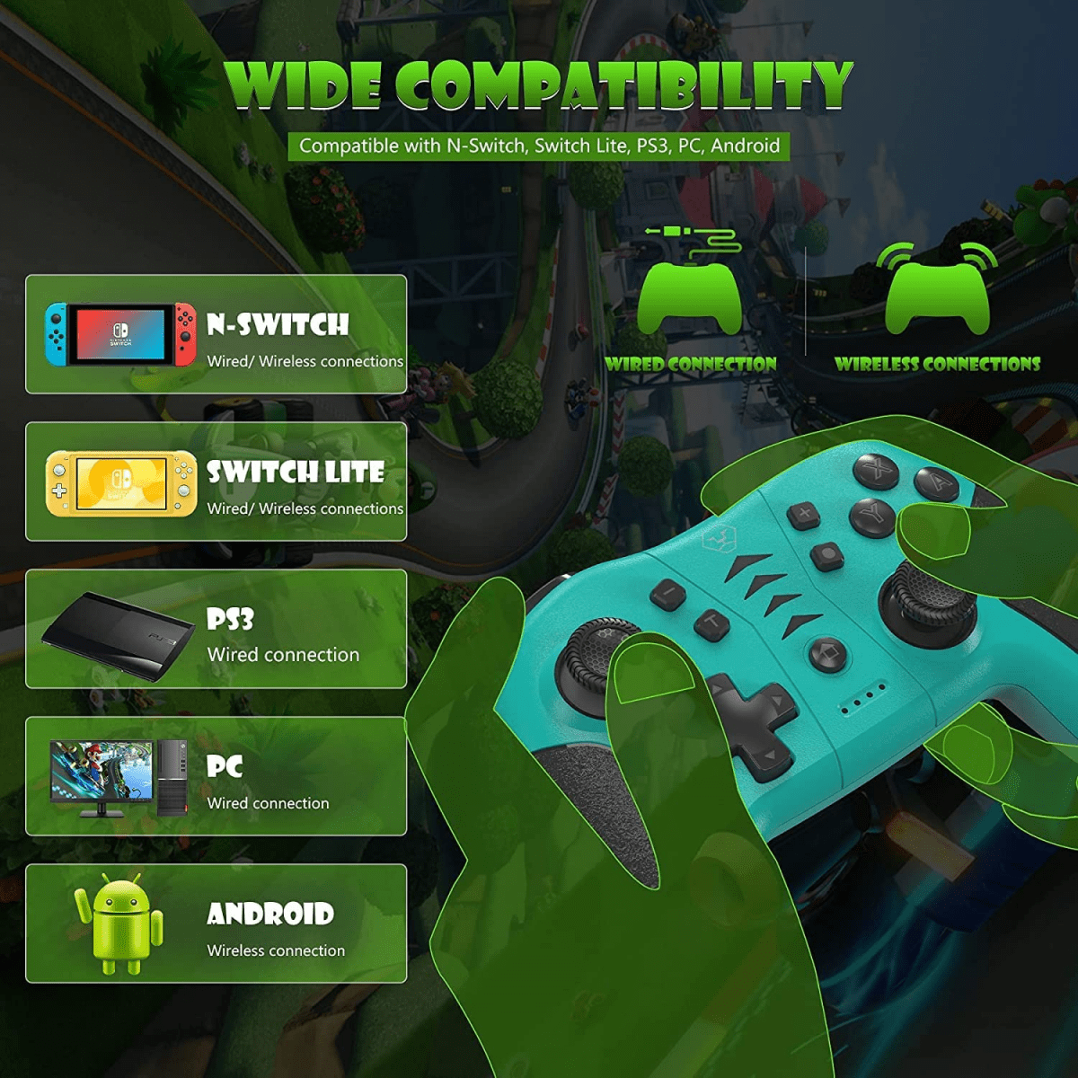 Nintendo Switch Ps3 Brook Wingman SNES - Support XB Series X/S / PS5 /Xb 360