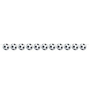 Beistle 56408 5.5 x 6 ft. 3 in. Soccer Ball Streamer - Pack of 12