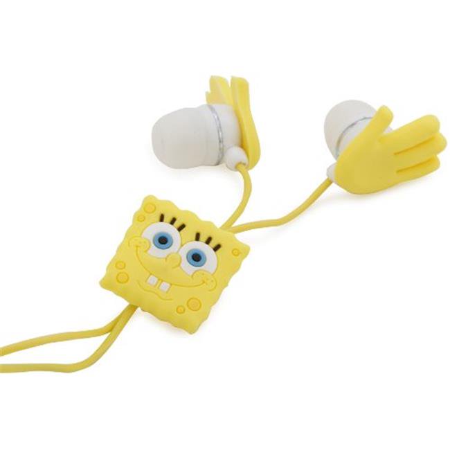 Mp3 World SBEB Nickelodeon Spongebob Sculpted Earbuds, Yellow Walmart
