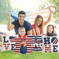 thumbnail image 4 of Chmadoxn Fourth of July Decorations 4PC Independence Day Print PillowCase Linen Sofa Cushion Cover Home Decor Cushion Cover Family Pillowcase, 4 of 9