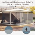 thumbnail image 4 of Outsunny 12' x 12' Gazebo Replacement Mosquito Netting Screen Walls, 4 of 10