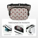 thumbnail image 5 of Fotbe Insects Cangurera Cuadrada con Estampado de Doble Capa, Bolsa de Cintura Ajustable Mini para Hombres y Mujeres, 5 of 9