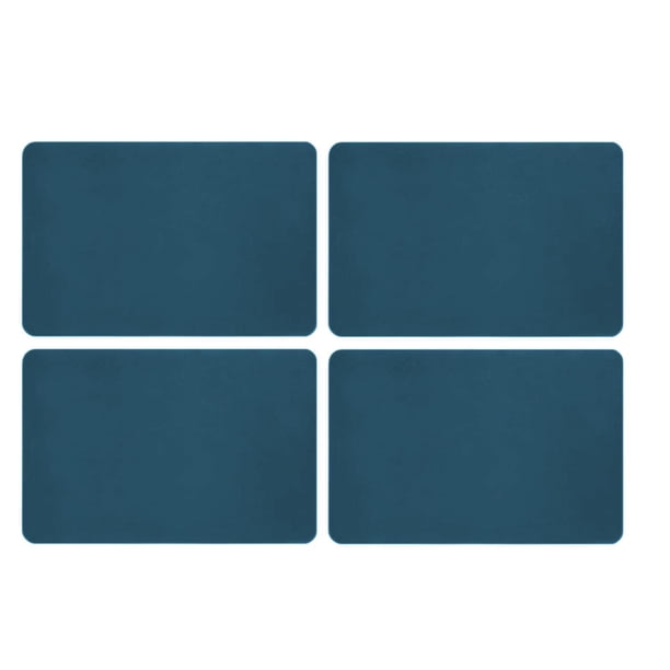 4 piezas de tapetes escurridores de platos, bandeja de secado, absorbentes de agua, tapetes escurridores de platos resistentes azul