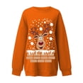 thumbnail image 4 of Pntutb Moda Mujer Manga Larga Cuello Redondo Estampado Navideño Tops Sueltos Blusa Sudaderas Pntutb Pntutb-8884, 4 of 5
