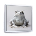 thumbnail image 2 of Designart "Monochrome Frog Harmony" Frogs & Toads Floater Framed Canvas Prints, 2 of 5