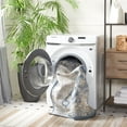 thumbnail image 4 of SAFAVIEH Blair Elyse Traditional Chevron Machine Washable Area Rug, 4' x 6', Grey/Navy, 4 of 13