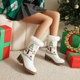 thumbnail image 5 of Wowcloth Women's Fashion Casual Boots – Trendy Round Toe Thick Platform Chunky Heel with Plush Lining Winter Warm Stylish Ankle Boots for Women Footwear, 5 of 5