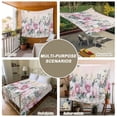 thumbnail image 6 of Pink Roses Floral Tapestry for Bedroom Wall Hanging Tapestry, Vintage Romance Botanical Flowers Ceiling Backdrop Tapestries Poster Blanket Wall Decor for Teens Room Living Room Dorm 39" x 59", 6 of 8