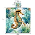 thumbnail image 2 of Hippocampus Canvas Beach Blanket Picnic Mat - Waterproof Outdoor Mat for Beach, Camping, and Picnics with Large Size and Portable Design, 2 of 6