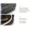 thumbnail image 7 of Easy-Clean Container for Students & Office Workers,Leak-Proof Stainless Steel Lunch Box with 3 Compartments Blue, 7 of 7