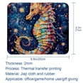 thumbnail image 5 of Sea Horse 8.3x9.8 Inch Square Non-Slip Rubber Bottom Printed Mouse Pad, Desk Pad for Office and Gaming, 5 of 6
