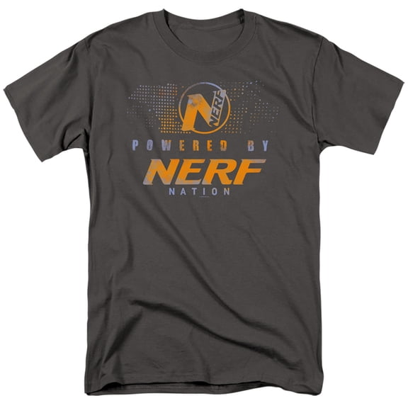 Nerf Powered By Nerf Nation S/S Adult 18/1 T-Shirt Charcoal