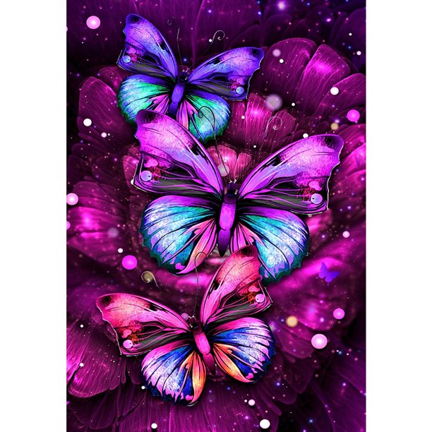 Taladro Diamante Pintura (DE0943) 5D DIY Completo Mariposa Bordado Mosaico Kit (B144) 50x70cm FLhrweasw Nuevo