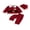 Red-Santa, variant on RUINIXCW Kids Toddler Baby Girl Boy Christmas Santa Costume Xmas Cosplay Outfit Long Sleeve Plush Lapel Velvet Button Down Jacket Coat and Pants Set Hat