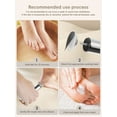 thumbnail image 6 of Electric Foot Callus Remover, 2-in-1 Cordless Feet File and Nail Grinder with 3 Modes, USB-C Rechargeable Dead Skin Remover, Silver, 6 of 9