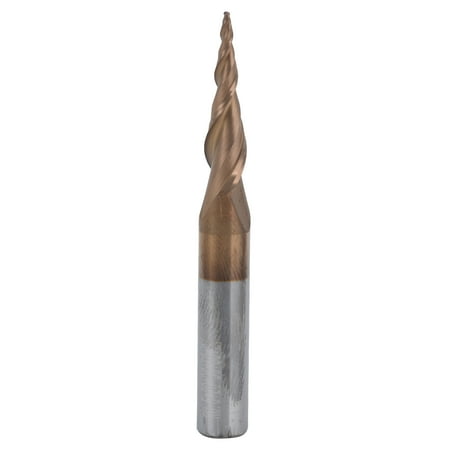 

Carbide Tip Excellent Chip Removal Effect Long Service Life Cone End Mills High Finish For Slotting For Woodcrafts For Cutting R0.25x20x D6x50