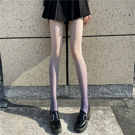 

funny socks Women Gradient Stockings Hook Proof Ultra Thin Stockings