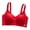 Red, variant on Turilly Bras Womens V Neck Wireless Bra With Thin Straps Seamless Plus Size Support Everyday Bras
