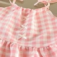 thumbnail image 5 of Ultrave Girls 2 Piece Gingham Outfit, Tie Shoulder Ruffle Cami Top & Shorts Set, Cute Summer Clothes for 1-10 Y, 5 of 7