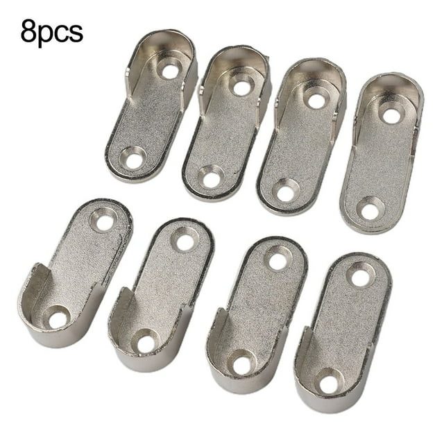 8 Pcs Supports de Garde-Robe Supports de Tube pour Vêtements de Garde-Robe Support d'Extrémité de Tige de Garde-Robe Support Épaissi Accessoires de Remplacement