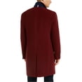 thumbnail image 2 of TOMMY HILFIGER Mens Addison Red Single Breasted, Wool Blend Overcoat 46L, 2 of 5